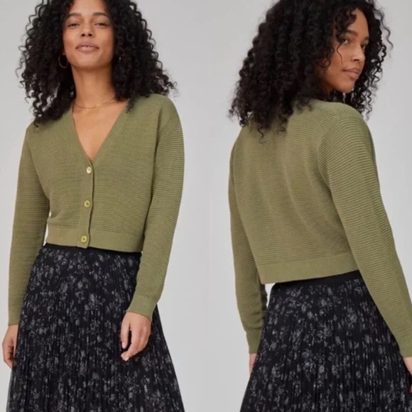 Wilfred Sweaters - wilfred sage ribbed cardi xs Olive Green Women's Sweater
